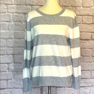 J. Crew Summer weight Striped Sweater, Large 🌙✨